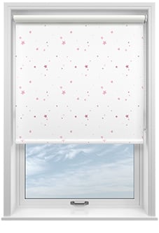 Laura Ashley Painterly Stars, Pink - Twist&Fit Roller Blind